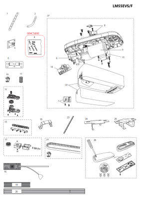 004C5600 montážní spojovací materiál