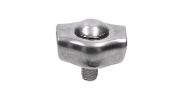 Lanková svorka - simplex pro nerezové lanko 4 mm, broušená nerez K320 / AISI304