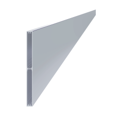 Profil na výplň 200x16x6000 mm, materiál EN AW-6060 T66, přírodní hliník bez povrchové úpravy, cena za KUS