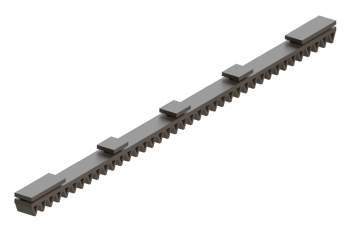 Hřeben nylonový vyztužený sklolaminátovým vláknem, L-500 mm, max. do 300 kg, určený pro hliníkový samonosný profil