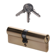 Cylindrická vložka EURO 40/45mm, mosazná, 3 klíče, šroub M5x65mm