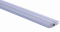 Plastové těsnění magnetické, na sklo 6mm, mezi dvoje skleněné dveře, 180°, 2200mm, 2ks