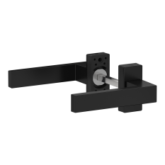 Hliníková sada klika/klika, RAL9005 matná