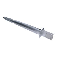 Zemní vrut, patka T, 76 x 76 mm, žárový pozink