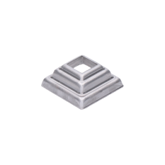 Krytka plechová, 44 x 44 x 18 mm, díra: 16 x 16 mm