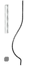 Kovaná výplň zábradlí H1000xL160mm,12x12mm,válcovaná ocel