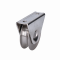 Vodící kladka ø58 mm na montáž pod rám, pro profil C902IX16, nosnost 300 kg, nerez / AISI304