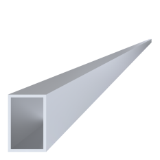 Hliníkový jekl, 60x40x3 mm, délka 6000 mm, materiál EN AW-6060 T66, přírodní hliník bez povrchové úpravy, cena za KUS