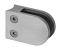 Svorka skla na trubku ø 42,4 mm (63x45x27 mm), broušená nerez K320 / AISI304, balení neobsahuje gumičky na sklo