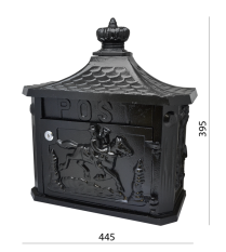 Poštovní schránka H 445 x L 395 x W 170 mm