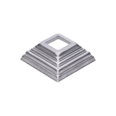 Krytka plechová 80 x 80 x 29 mm, otvor 27 x 27 mm