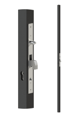 Profil 40x40x1,5 mm, H=2000 mm se zámkem, vhodný pro rám posuvné branky, bez povrchové úpravy, bez vložky, kompatibilní s dorazovou lištou ZMH40L