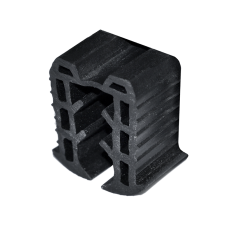 Gumové těsnění pro nerezové a hliníkové madlo s drážkou 24x24mm, pro sklo 8.00-11,0mm (cena za 1 bm)