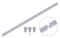 Hřeben kovový 30 x 8 mm, 3x úchyt + šrouby, 1000 mm, M4, pozinkovaný