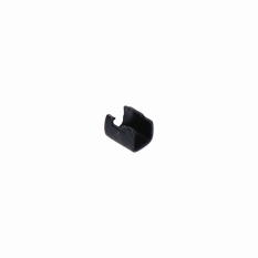 Nerezové lisovací pouzdro pro dvě 2.0mm lanka - otevřeno. K320/AISI 316, barva: černá