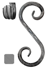 Esko 12 x 12 mm, 310 x 120 mm, válcované