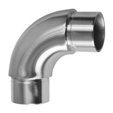 Spojka oblouková 90° na trubku ø 33,7 mm, broušená nerez K320 /AISI304