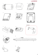 041A0355 konzola pro uchycení pohonu LA300EV na sloup