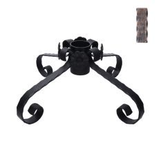 Stojan na vánoční stromeček, měděná patina, 550x550x190mm