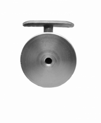 Držák madla na stěnu (pevný, na trubku ø 42,4 mm), odsazení 75 mm, ocel bez povrchové úpravy