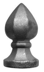 Šiška ozdobná 185 mm, podstavec ø 100 mm, plná.