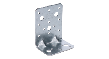 úhelník s prolisem 95x53x75mm, 2,5mm, pozink, díry průměr 5mm-17ks, 11mm-5ks