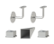 Madlo 1000mm (set:2ks úchyt, madlo 40x40mm s ukončením), brúsená nerez K320 /AISI304