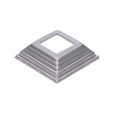 Krytka plechová, 100 x 100 x 29 mm, díra: 42 x 42 mm