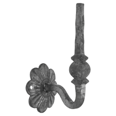 Uchycení madla kované 195x106 mm, na čtyřhran 14x14mm, odsazení 92 mm, bez povrchové úpravy