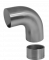 Ukončovací oblouk s mezikusem (ø 42 mm), 90°, na dřevěné madlo EDB-S, broušená nerez K320 / AISI304