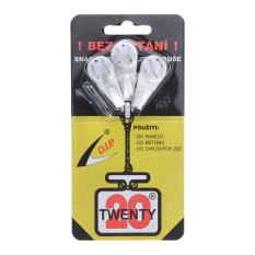 Háčik twenty maxi, polyamid, 3ks v balení, 4 hroty, pre väčšie predmety