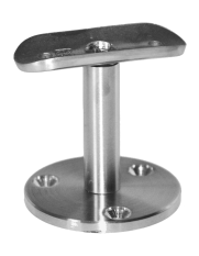 Držák madla na trubku ø 42.4mm, broušená nerez K320 / AISI304