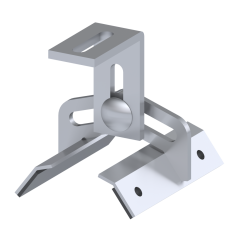 Střešní držák pro trapézový plech. Nerez A2, fotovoltaika