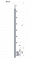 Nerezový sloup, boční kotvení, 6 řadový průchodný, vnitřní, vrch nastavitelný (ø 42,4x2 mm), broušená nerez K320 / AISI316