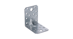 úhelník s prolisem 70x70x55mm, 2,0mm, pozink, díry průměr 5mm-20ks, 11mm-2ks