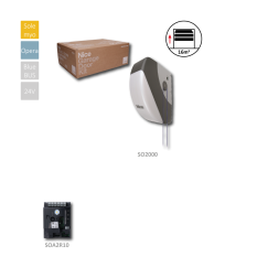 SOON - pohon pro sekční vrata do 16 m2, 1x SO2000, 1x SOA2