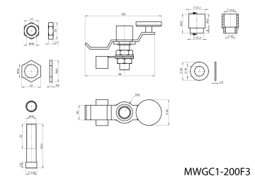 Magnetická zemnící svorka, 200A, síla: 30kg, neodymový
