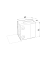 Svorka skla plochá (52x52x32 mm), broušená nerez K320 / AISI304, balení neobsahuje gumičky na sklo