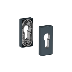 Hliníková rozeta pro cylindrickou vložku, RAL7016 matná