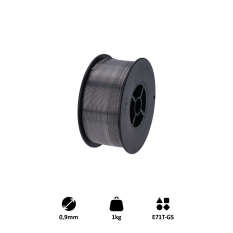 Drát svařovací FLUX-0.9mm, 1kg, Metoda: MIG(Flux / FCAW)