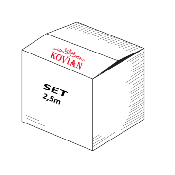 2,5 m set pro 12 mm sklo, k Al profilům