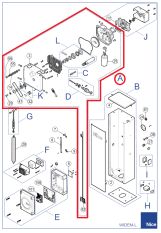 SPAMG247A00 (A) kit motoru s převodovkou pro závoru WIDEM