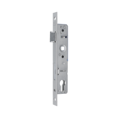 Zámek vložkový, hloubka 35 mm, rozteč 90 mm, oboustranný, poniklovaná přední lišta