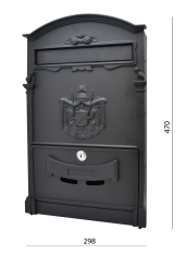 Poštovní schránka H 470 x L 298 mm