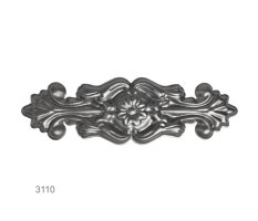 Ornament plechový H 310 x L 98 mm, hr. 1,5 mm