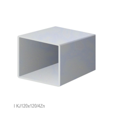 Uzavřený profil 120x120x4mm, zinkovaný DX51D+Z100, hladký L=6000mm, cena za kus