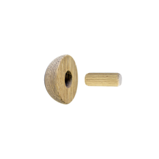 Dřevěné ukončení madla (ø 42 mm), dřevo: dub bez povrchového nátěru