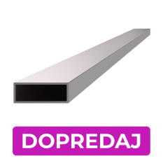 DOPRODEJ profil 40 x 15 x 1,5 x 4000 mm, broušená AISI 304