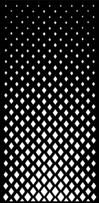 Designová kovová výplň, laserem vypálený vzor 9010, rozměr 1000x2000x2,5 mm +/- 0,5%, bez povrchové úpravy, perforace 22%