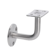 Držák madla na stěnu na jekl, broušená nerez K320 / AISI304